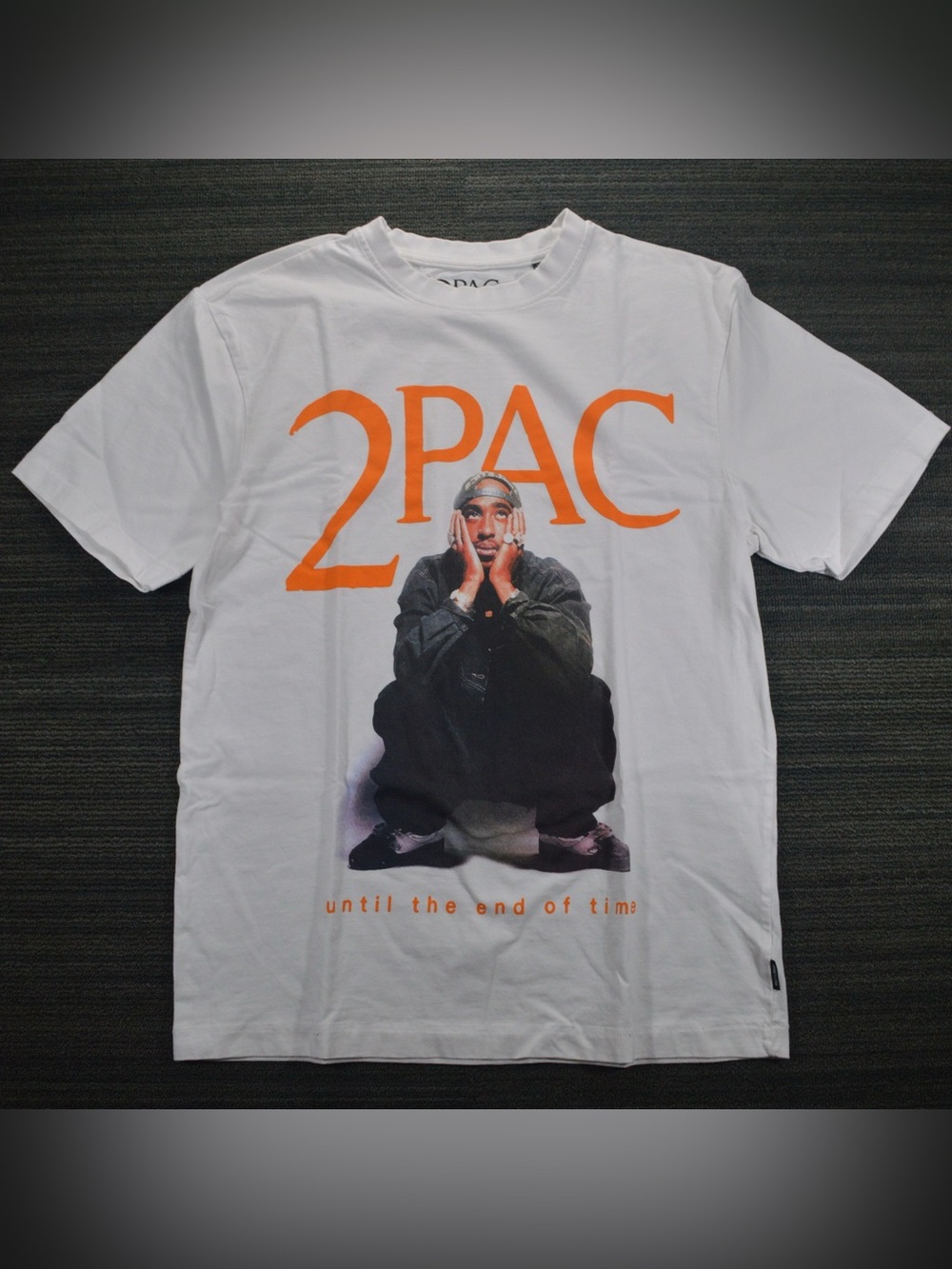 ONLY & SONS 2Pac White Graphic T-Shirt Size S